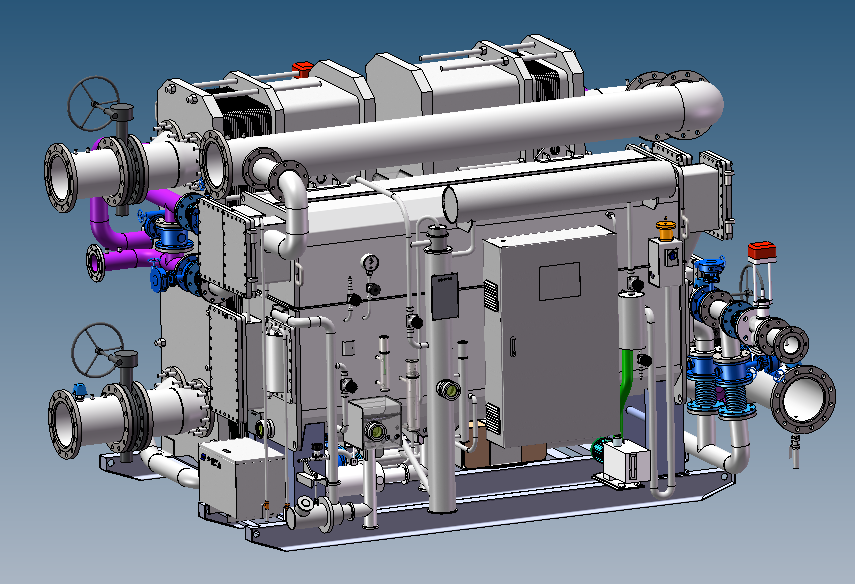 Large Temp. Difference Heat Exchange Absorption Unit